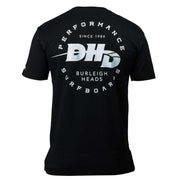 DHD Performance Surfboards T-shirt BLACK/White