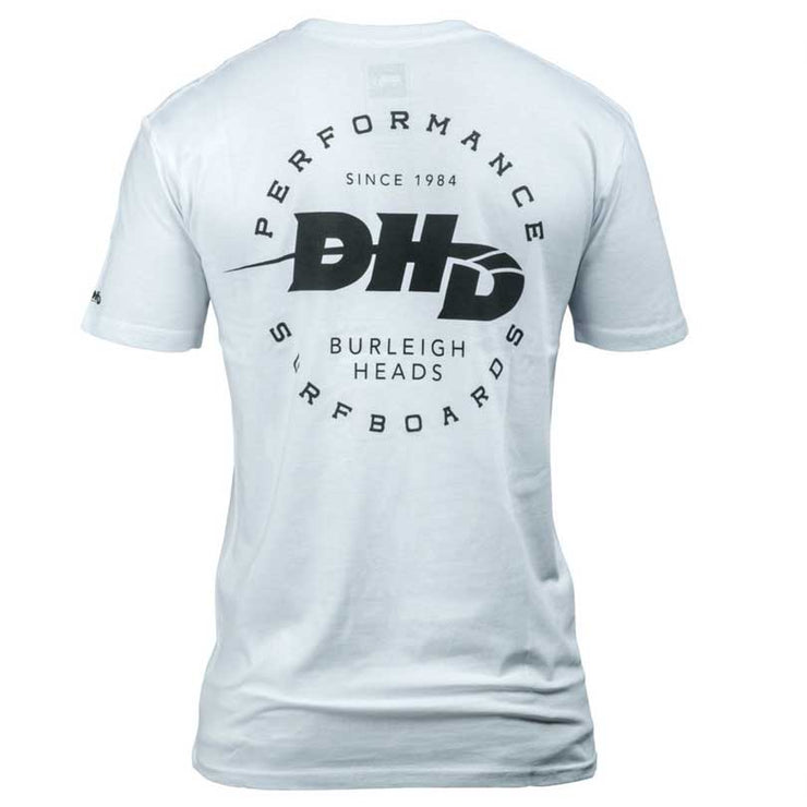 DHD Performance Surfboards T-shirt WHITE/Black