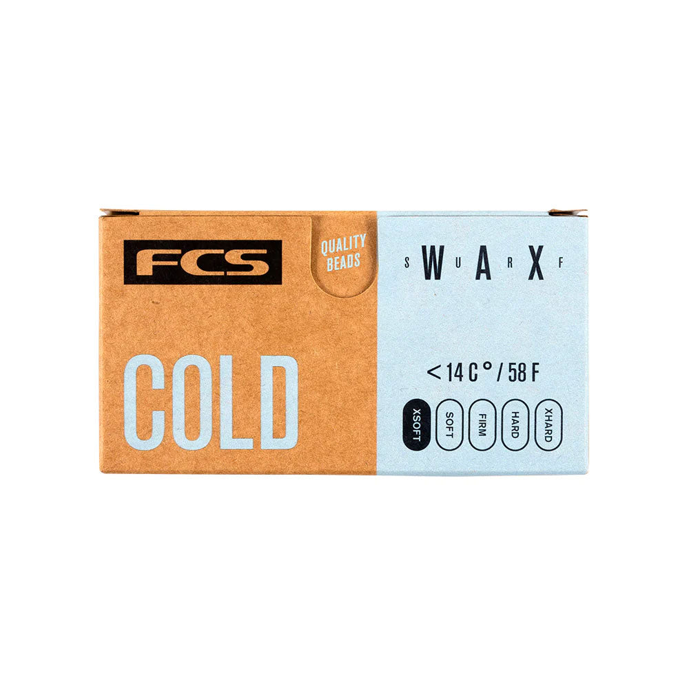 Fcs Surf Cool Wax - Cire Surf Température Eau 13-19°C - Parfum Noix De Coco - Adhérence Optimale